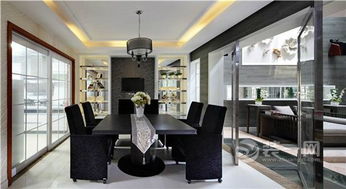 硬朗簡約中古典六安裝飾設計 新中式聯體別墅